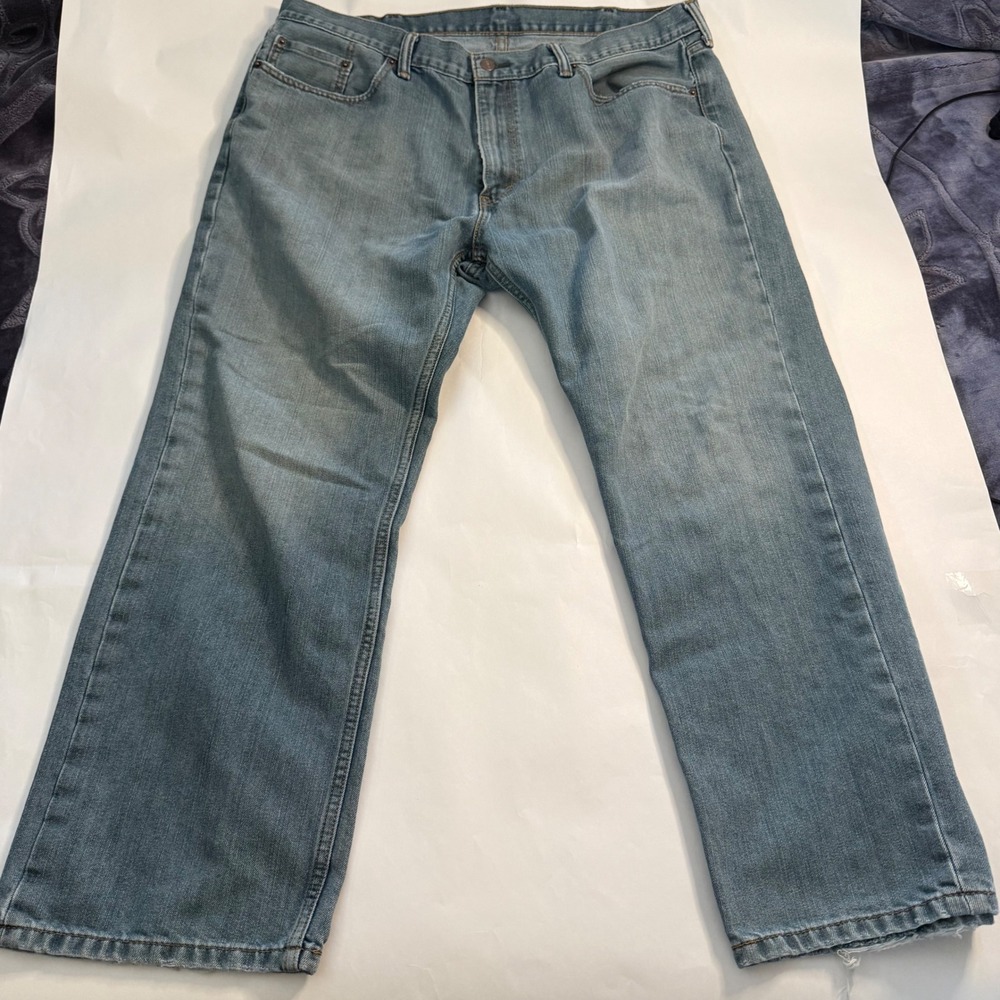 Levis 559 Relaxed Fit Boot Straight Light Wash Jeans‎ Mens 40x29 Blue Denim